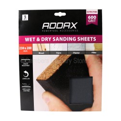 Addax Wet & Dry Sanding Sheets 5 Pack